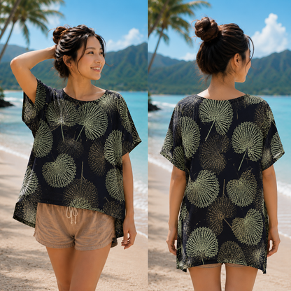 Palm Leaf Elegant Top