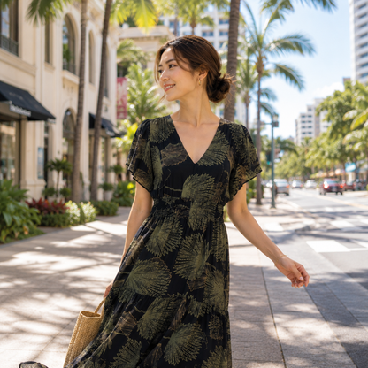loulu_palm_vneck_rayon_dress
